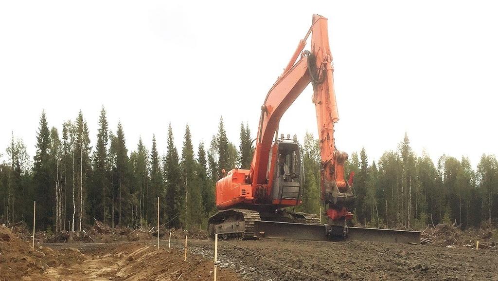 Figur 15. Justering av överbyggnad med justerbalk.