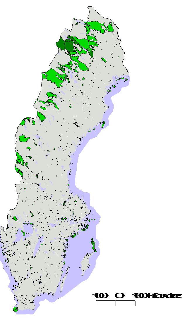 Hur stor del av landet omfattas av nationalparker, naturreservat m.m. Biotopskyddsområden http://www.naturvardsverket.