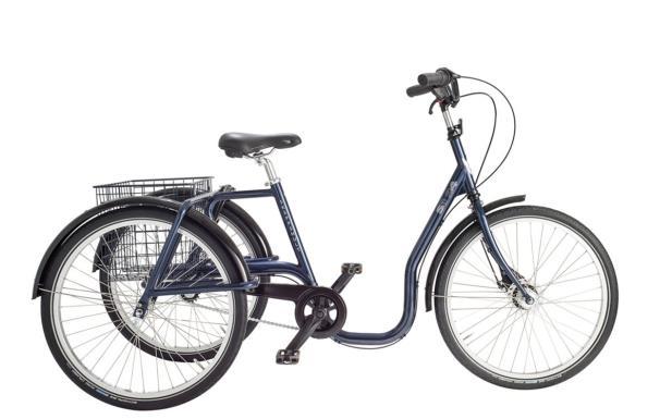 Cyklar: Cykel med 2 hjul bak, 24, 3-växlad, Skeppshult, artnr 34103 Max brukarvikt 145 kg