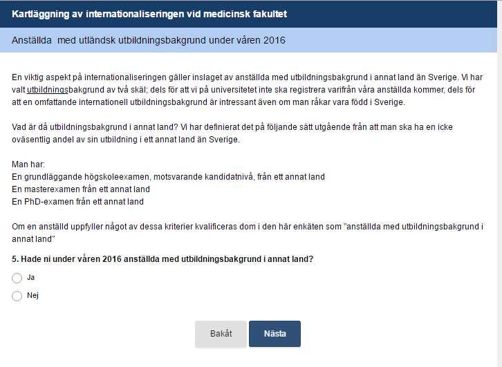 Sedan följer frågor om personal med utbildningsbakgrund i annat land.