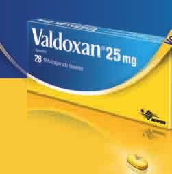 depression. Senaste översyn av produktresumén mars 2012. För fullständig information se www.fass.se 1 TABLETT DAGLIGEN VID SÄNGGÅENDET 1. Valdoxan produktresumé, Servier, 10/2011, www.fass.se * Responsfrekvensen var statistiskt signifi kant högre för Valdoxan jämfört med placebo.