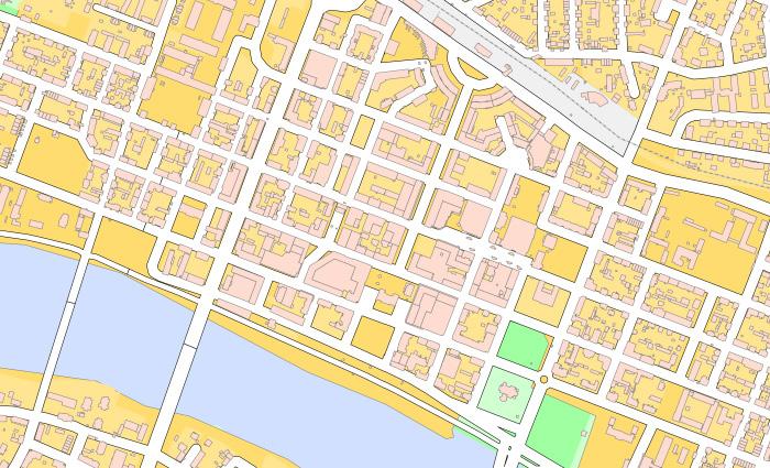 Längre österut finns redan cykelparkeringar på delsträckan mellan Vasagatan och Västra Kyrkogatan.