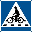HANDLEDNING 139 (246) Cykelöverfart i plan/ cykelpassage: Cykelnät Övergångsställe: Cykel- och gångnät Cykelpassage: En del av en väg som är avsedd att användas av cyklande eller förare av moped
