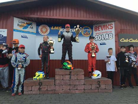 Noah Eriksson KMK 884 13. Mille Johansson KMK 735 Junior 125 tog 47 stycken poäng. 1. Victor Carlsson Rasbo MK 866 19. Johan Ekroth KMK 631 Senior 125 tog 49 stycken poäng. 1. Oliver Furstenhoff SMK Västerås 890 33.