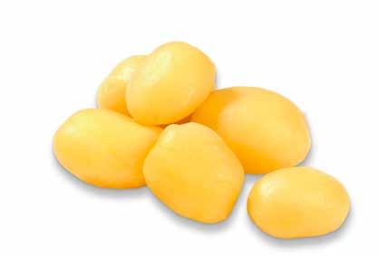 Vid tillagning av potatisgratäng på strimlad potatis, beräknas halv tillagningstid i ugnen.