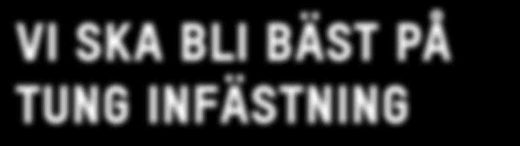 Däremot tänker vi, med 225 duktiga medarbetare, egen utvecklingsavdelning och djuplodande expertkunskaper, bli en av de allra bästa. Sätt oss gärna på prov!