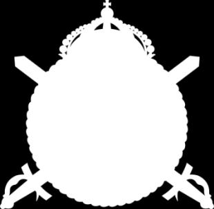 Bild 8:29 Övriga heraldiska vapen 323.fskjskv Fallskärmsenheten f.d. Fallskärmsjägarskolan I fält av purpur en fallskärm med fem linor inom en öppen lagerkrans, allt av guld.