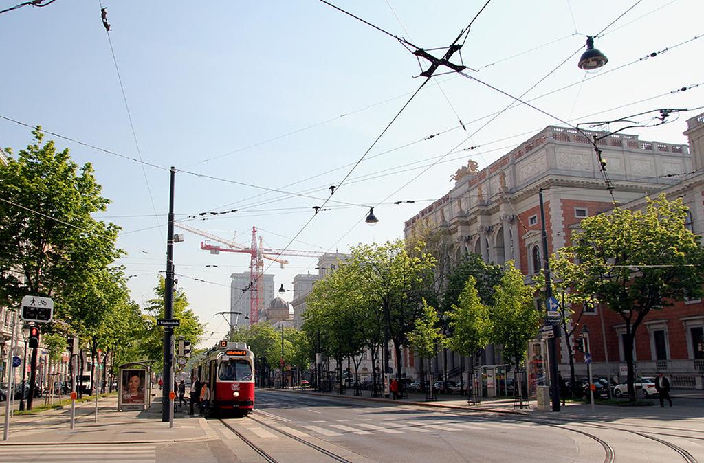 Spårvägstrafiken i Wien är väl utbyggd.