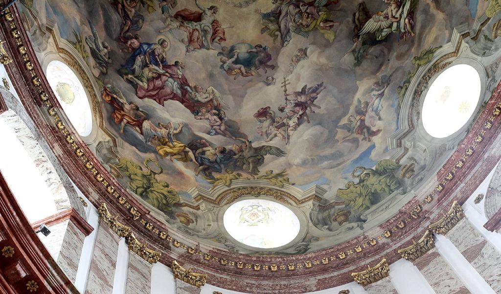 Johann Michael Rottmayrs målningar i Karlskirches kupol visar hur