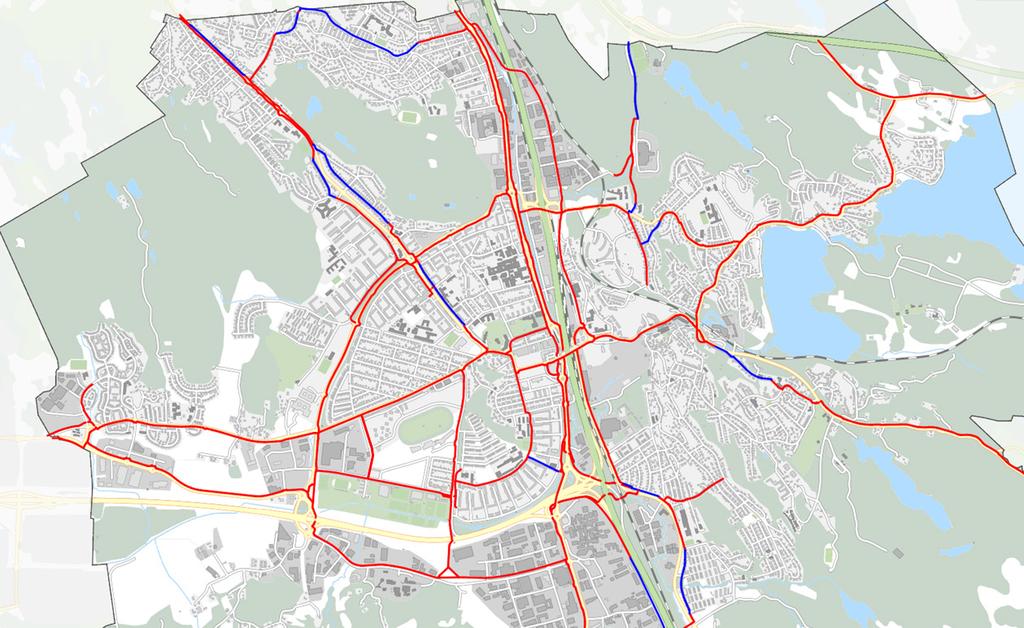 Cykelnätet byggs ut Nya cykelvägar 2015-2016 Huvudcykelnät