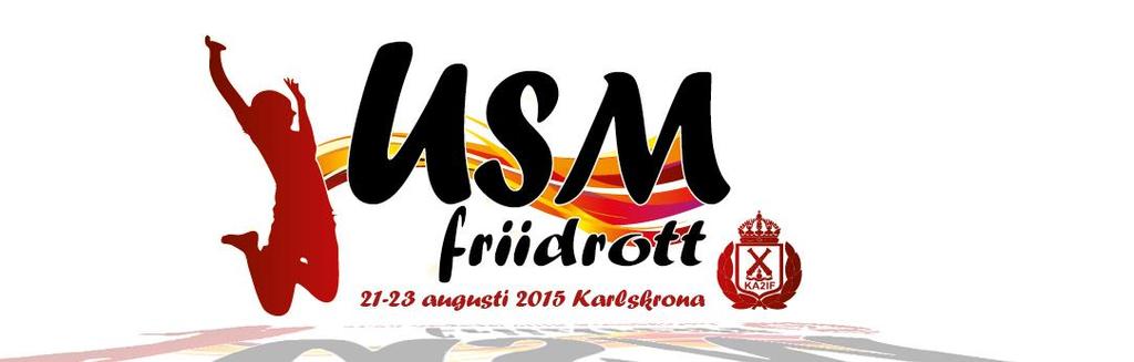 Startlista USM i Karlskrona (Uppdaterad 2015-08-19) P16 100m Fre 14:45 18 Valentin Strohkirch -99 Danderyds SK 12.15 74 Emil Nilsson -99 Habo FIF-04 11.66 122 Marcus Lidman -99 Hälle IF 11.