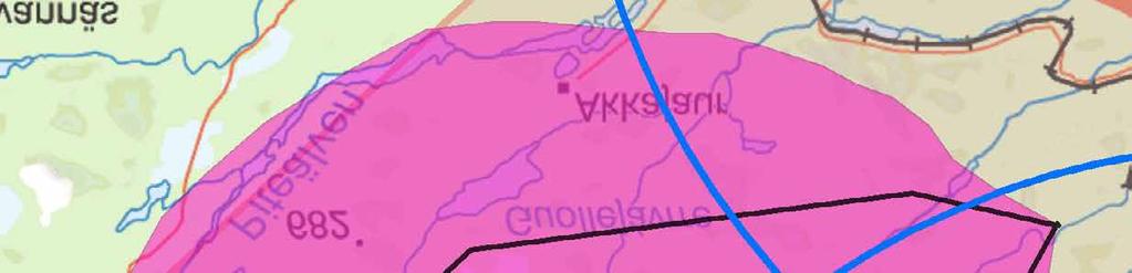 71 0 5 10 20 Teckenförklaring Riksintresse/område av betydelse Stoppområde för höga objekt