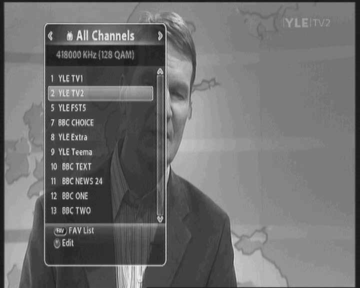 30 DT-250HD User Manual [Advanced Functions] 4.6 Managing Channel List 4.6.1 Displaying Channel List You can see various channel lists and change the channels from the channel list more conveniently.