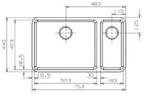 G H OHIO L50 40 art 26037 4 606 kr 5 758 kr 600 mm 540 440 mm 503 403 200 mm Radie 25 mm A B C D E F G H OHIO L50