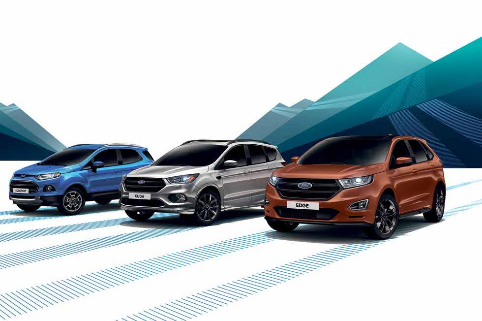 THE NEW FORD SUV FAMILY När du vill ha en bil som är lika smart som praktisk. Sportig som snygg. Bränsleeffektiv som rolig att köra.