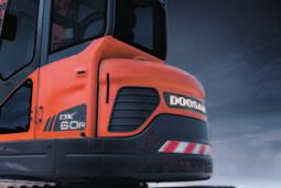 DOOSAN DX60R hydraulgrävmaskin: En ny modell med nya funktioner Nya DX60R hydraulgrävmaskin ger