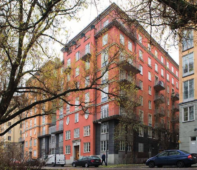 Arkitektonisk samordning Kvarter Nejlikan ( Surbrunnsgatan ) reflektionsförmåga som gårdsrummen kräver.