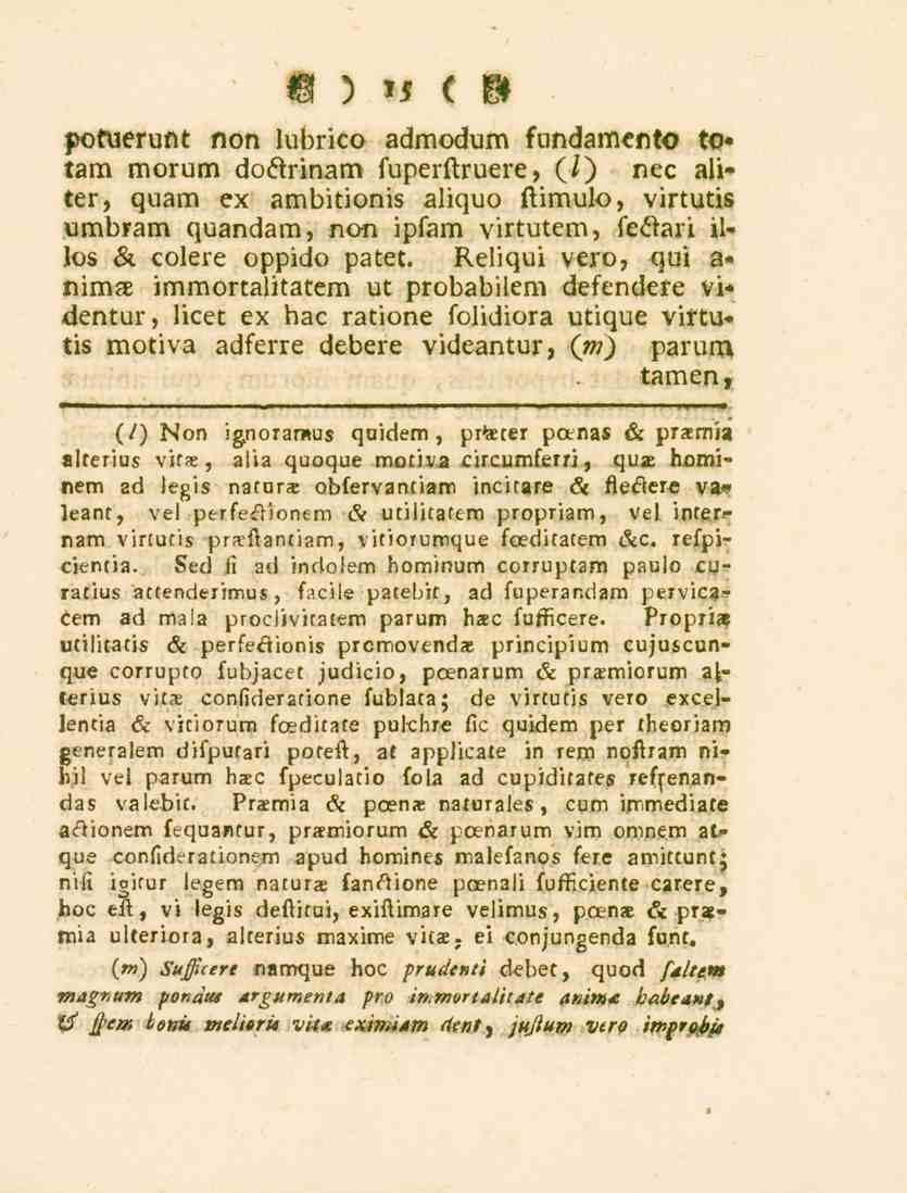 W ) '5 ( M potuerunt non lubrico admodum fundamento totarn morum do_.