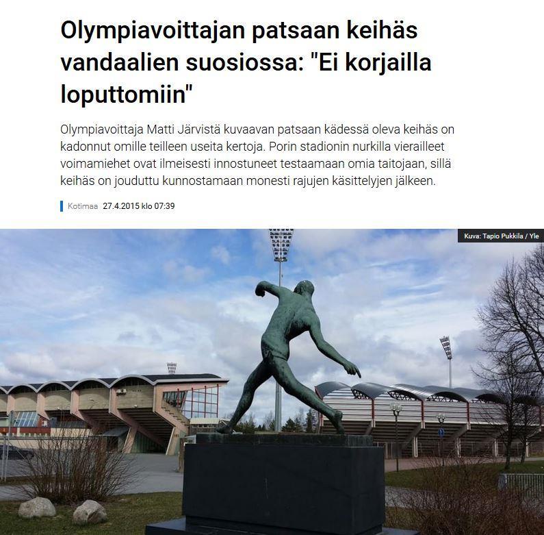 Statyn av den olympiske vinnaren populär bland