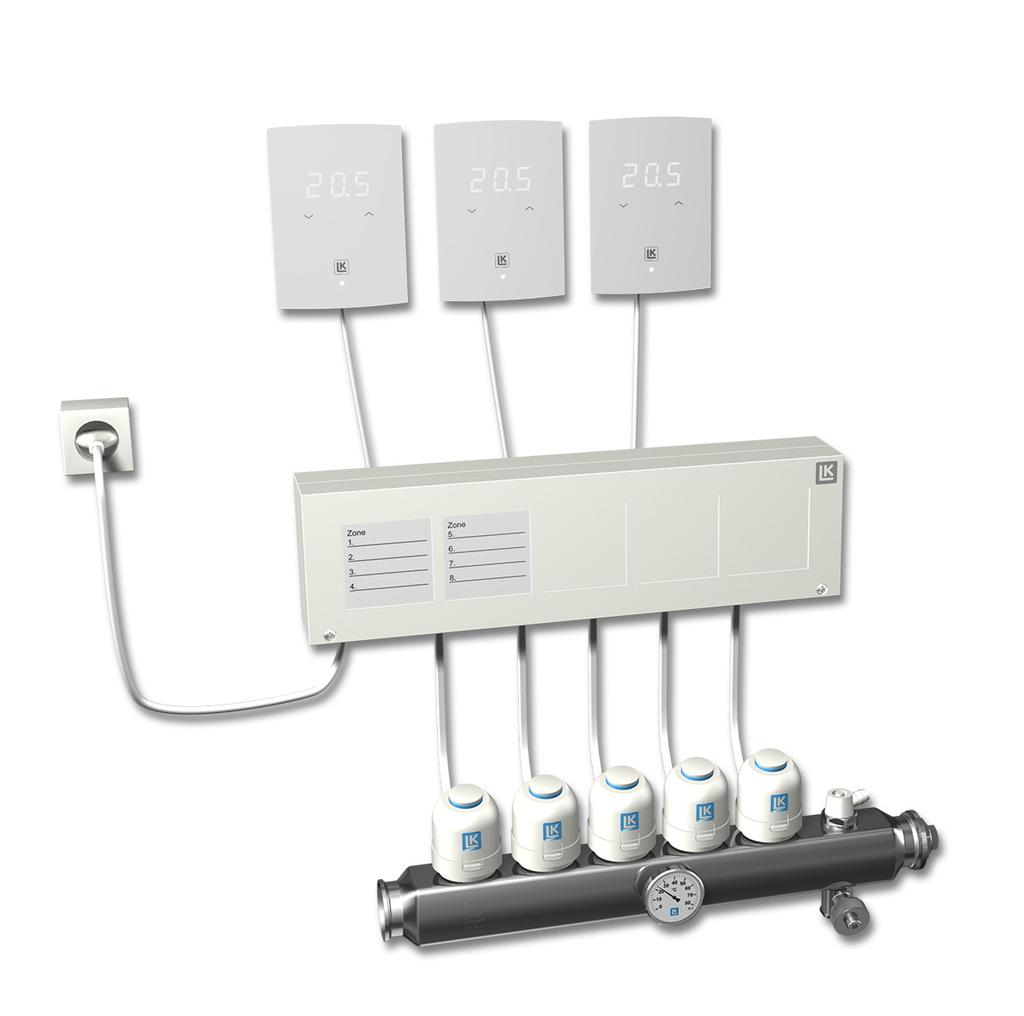 modellerna S1, S1 EXT och S1 Dti. Termostatmodell S1 EXT resp. S1 Dti har möjlighet för inkoppling av LK Extern Givare S1 för reglering av t.ex. golvtemperatur.