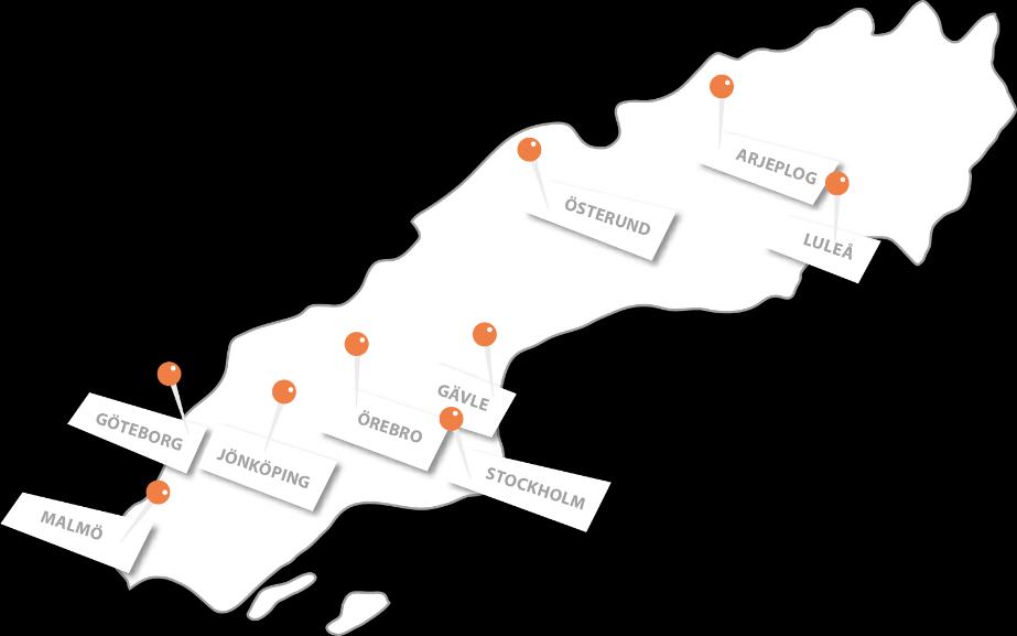 Nationell myndighet med regional närvaro 390 medarbetare på nio orter Kontinuerlig