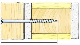 Skruvdimension 6x120 medlevereras som standard. Reglar i vägg måste vara av trä (ej plåtreglar) med dimensionen minst mm och placeras med c/c-avstånd max 600 mm.