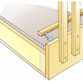 4) 700 mm Täcklist För golvbeläggningar som kräver rörelsefog bör sådan utföras även mot trappans övriga