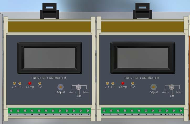 Injustering Justering av systemundertryck Fabriksinställt undertryck är -50 hpa för system som skall användas för evakuering av narkosgaser och -80 hpa för evakuering av rökgaser eller kombination av