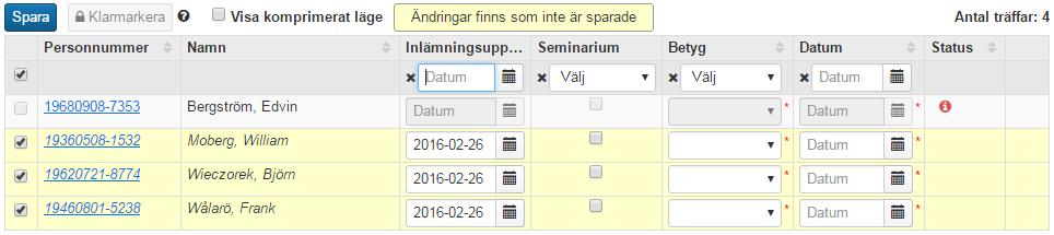 I det här fallet har Laboration 1,5 hp två uppgifter: - En inlämningsuppgift - Deltagande på ett seminarium.