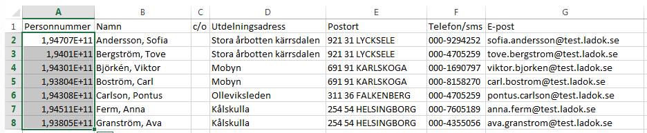 Adresslistor Adresslistor går att få fram i följande vyer: - Kurspaketering / Kurspaketeringstillfälle - Kurspaketering / Grupper - Kurs / Deltagare -