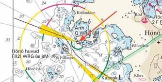 13 Nr 80 * 2787 (T) Sjökort/Chart: 931, 9313 Sverige. Kattegatt. Göteborgs skärgård. V om Hönö. Ärtholmen. Fyrsektorer otillförlitliga.