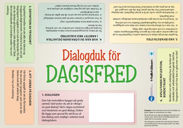 6 Dialogduken och Spelet för Dagisfred används i detta examensarbete som datainsamlingsmetoder.