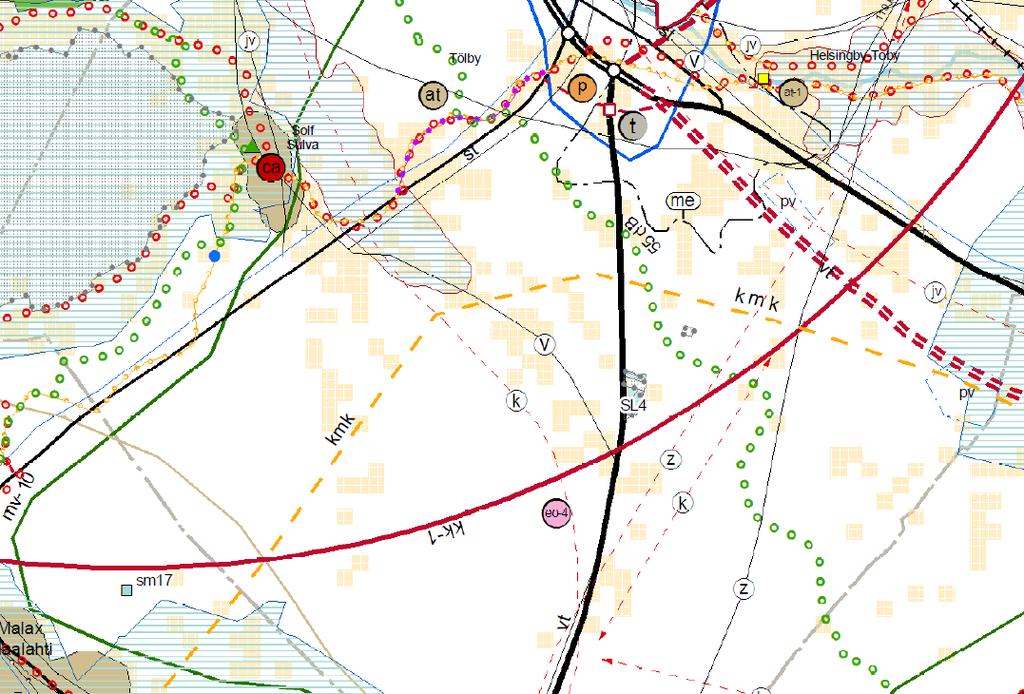 S i d a 8 Bild 8. Utdrag av Österbottens landskapsplan 2030.