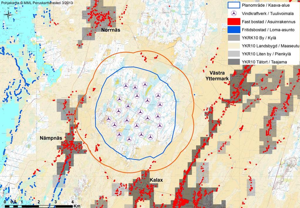 11 (88) Mjödträsk på ett avstånd av cirka 1,6 kilometer. Centralt på planområdet finns det en jaktstuga.