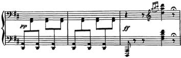 Det är viktigt att lägga märke till att fermaten är på pausen (se notexempel 9) och att inget annat tyder på att Ravel har velat att ackordet ska ligga kvar (vilket ofta hörs i många inspelningar).
