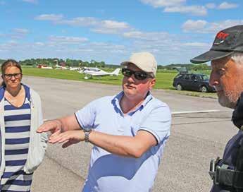 I 1945 kom det svenske flyvevåben til Arboga med et centralt flyværksted og det bevirkede, at Arboga Flyveplads blev konstrueret. Dette åbnede op for flyvning i skala 1:1 for klubbens medlemmer.