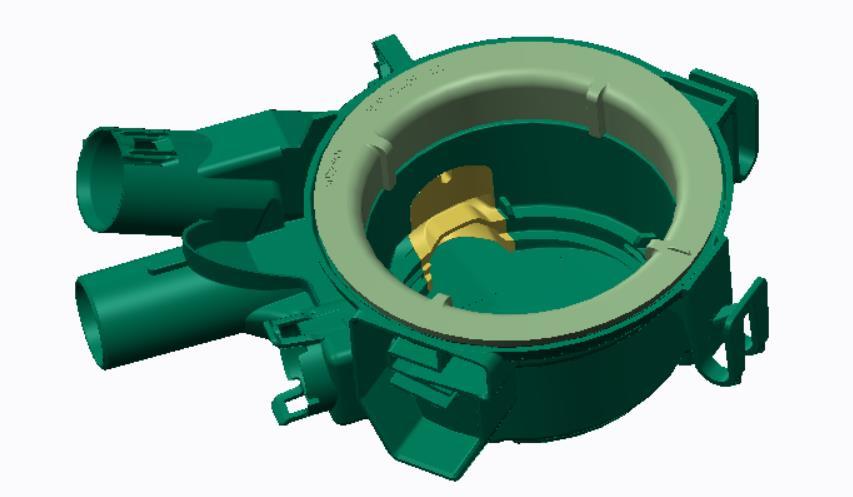 Figur 4. Beskrivning av flöden och processerna för uppvärmning och torkning. Bild: ASKO Appliances AB, våren 2017 3.2 Objektbeskrivning Bottenbrunnen har ett djup på 65 mm och diametern 97 mm.