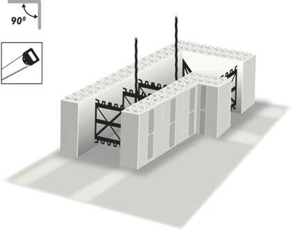 förankras i, åtgärden fixerar väggens bas under byggskedet. 2.