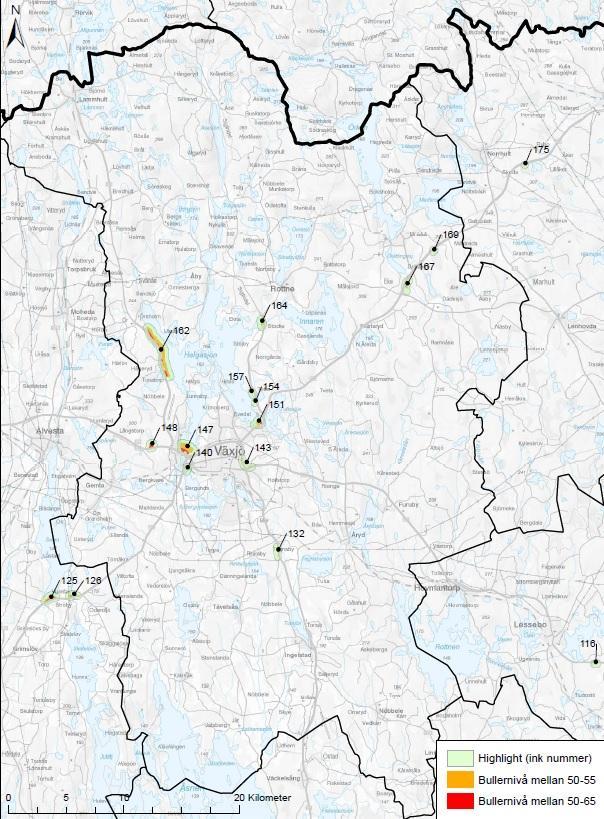 Figur 3. Exempel på PDF som skickats ut till externa aktörer. Kartmaterial Materialet presenterades för de externa intressenterna i form av pdf-kartor eller shapefiler.