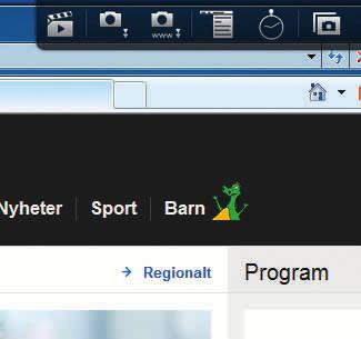 Spara en bild från webbläsarna Chrome eller Internet Explorer där innehållet är större i höjdled än fönstret.