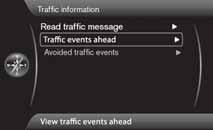 04 Trafikinformation Läs informationen Till den symbolen är detaljerad information om trafikproblemet knuten och i den mån uppgifter finns tillgängliga visas även: varaktighet begränsningar gällande