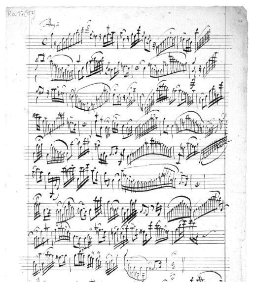 Bilaga 9 Corelli op.5 sonata 5, sats 1. Förmodligen Johan Helmich Romans version.