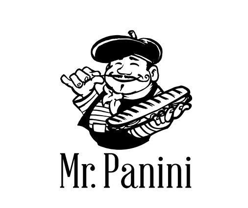 Logotyp utan bakgrund Du kan också använda Mr. Paninis logotyp utan gul bakgrund, t.ex. i svartvitt material, där grå bakgrund skulle göra logotypen otydlig.
