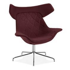 Offecct Stitches i 12 färger finns som tillval för sitsen på Oyster fåtölj, se sid 9. Vänligen specificera önskemål om färg på sömmar.