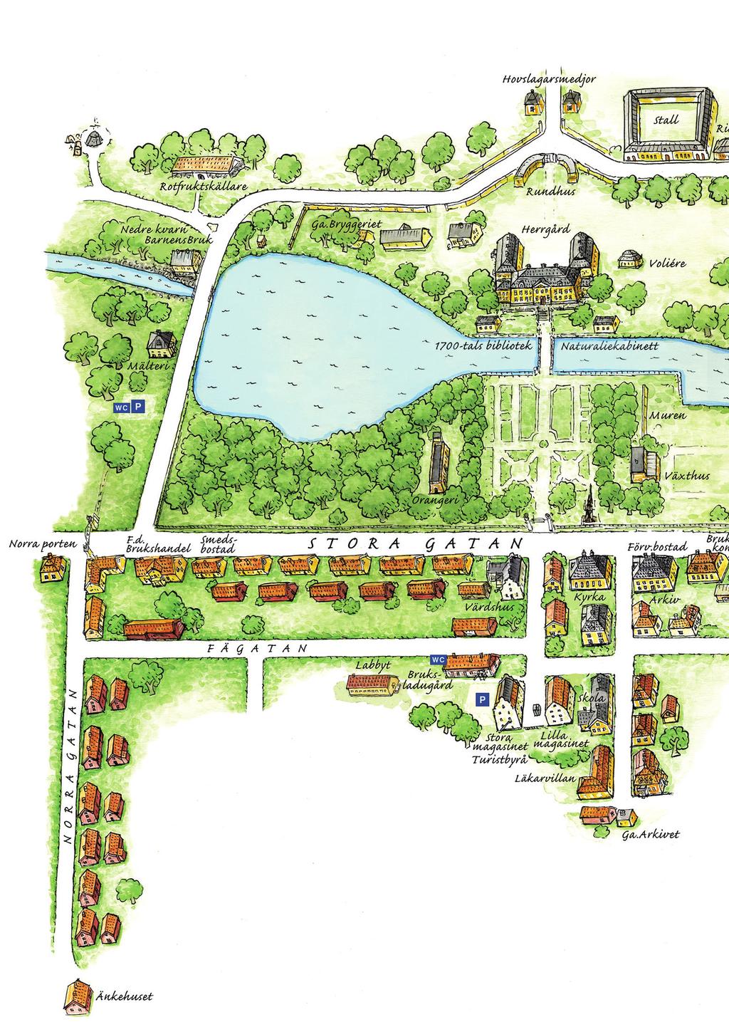 PLAN ÖVER B RUK E T 24 26 16 21 Klaverens hus, fd Folkets