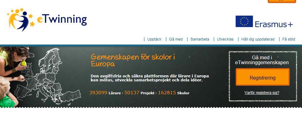 etwinning ett verktyg för strategiska partnerskap Öppen för förskolor och skolor Digitala kostnadsfria projekt Partnersök TwinSpace (yta för