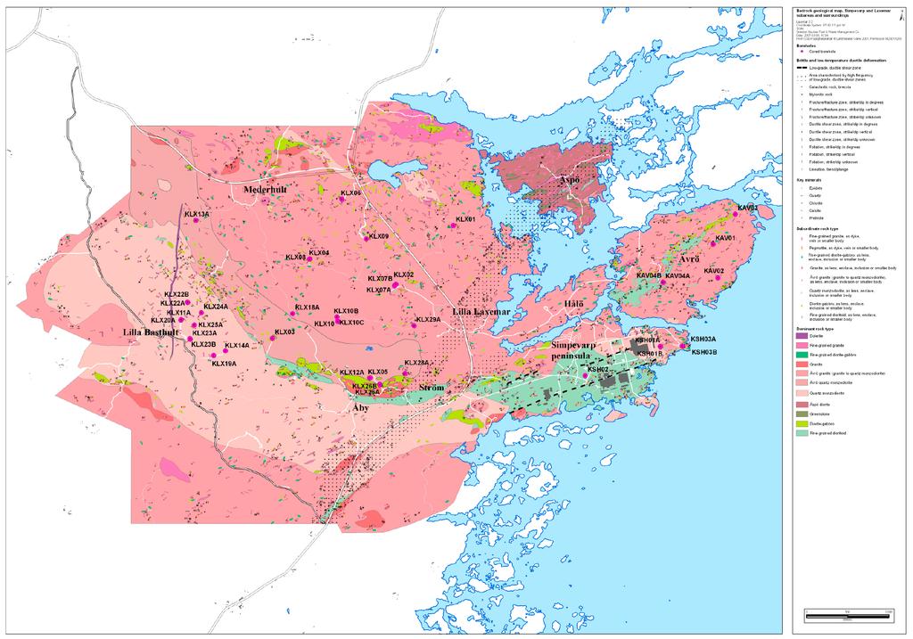 Updated bedrock map of the