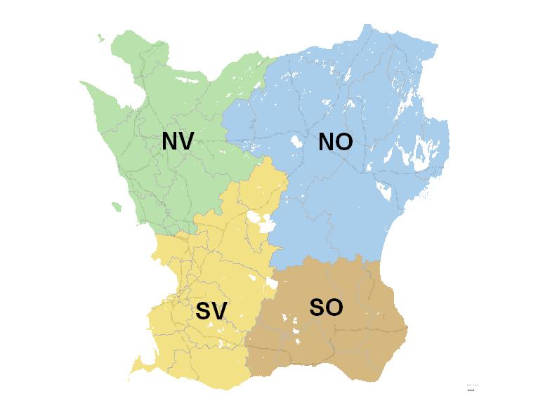 Skillnaden i folkmängd mellan UA och JA kan också beräknas per regiondel i Skåne. De fyra regiondelarna i Skåne visas i Figur 5-7.