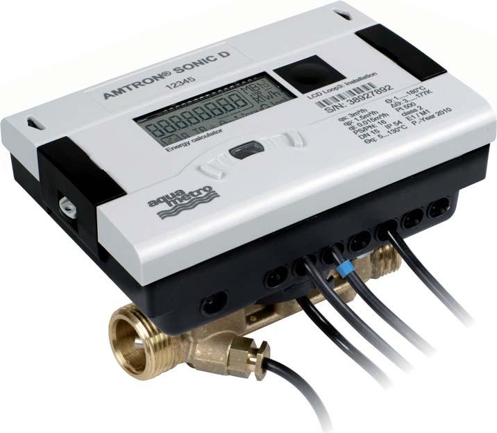 AMTRON SONIC D Kompakt energimätare av ultraljudstyp Applikationer AMTRON Sonic D är en digital, kompakt värmemängdsmätare för värme och kyla i fastighetssystem, närvärme eller fjärrvärme.
