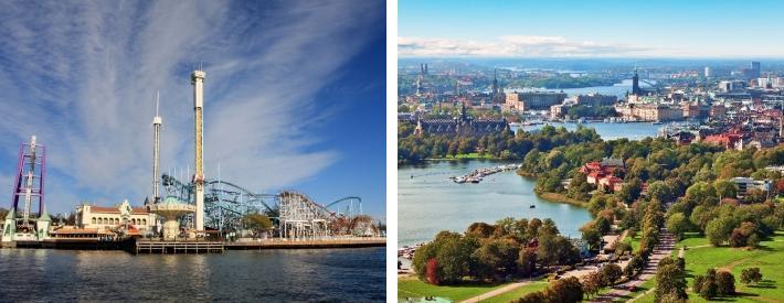 Gröna Lund är en nöjespark där ni enkelt kan spendera en heldag med hela familjen. Parken bjuder på massvis med roliga aktiviteter och åkattraktioner för stora och små.